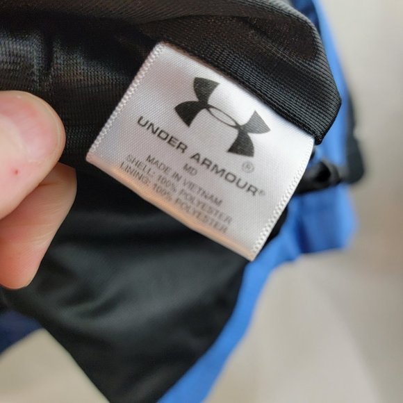 Under Armour Jacket Mens XL Blue Performance Golf Wear Windbreaker Half Zip S/S - Picture 11 of 11